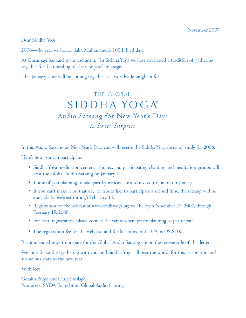 Siddha Yoga Meditation Center