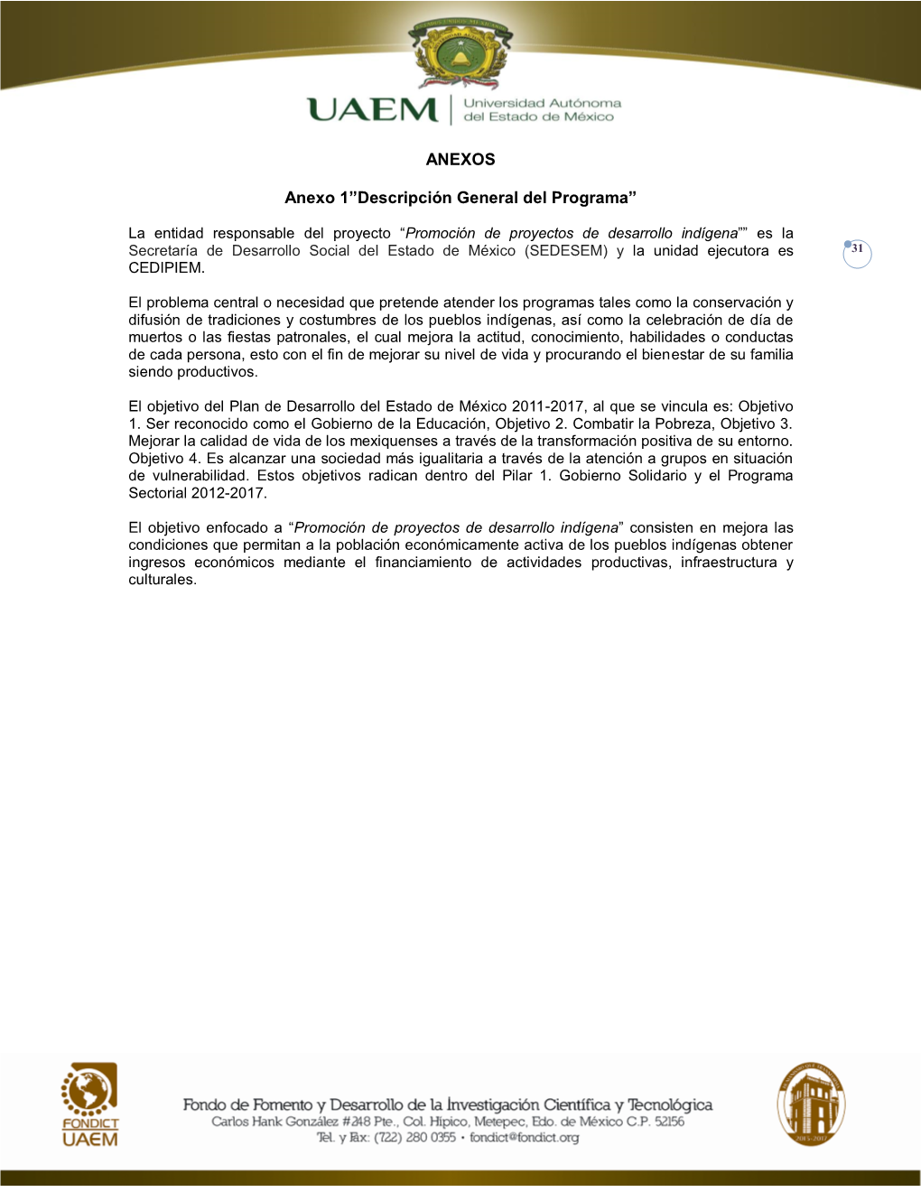ANEXOS Anexo 1”Descripción General Del Programa”
