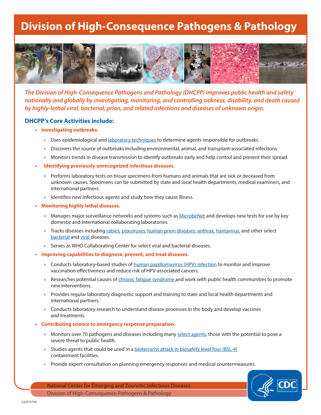 Division of High-Consequence Pathogens & Pathology