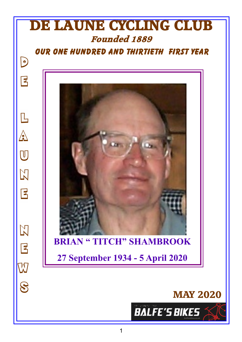 BRIAN “ TITCH” SHAMBROOK 27 September 1934 - 5 April 2020