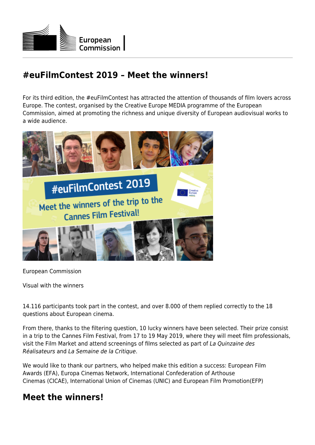 Eufilmcontest 2019 – Meet the Winners!