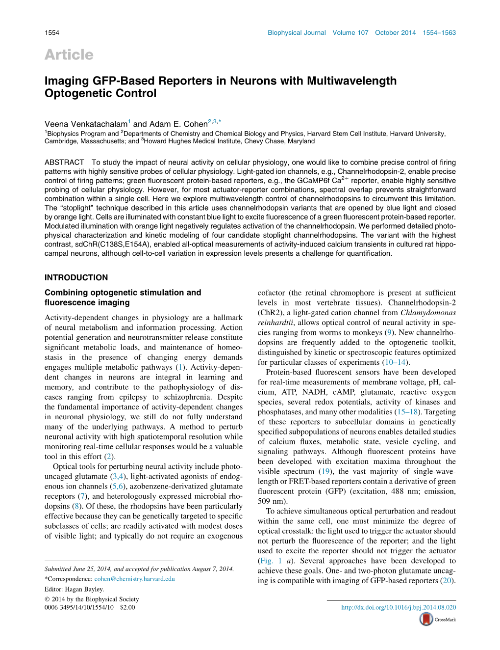 Imaging GFP-Based Reporters in Neurons with Multiwavelength Optogenetic Control