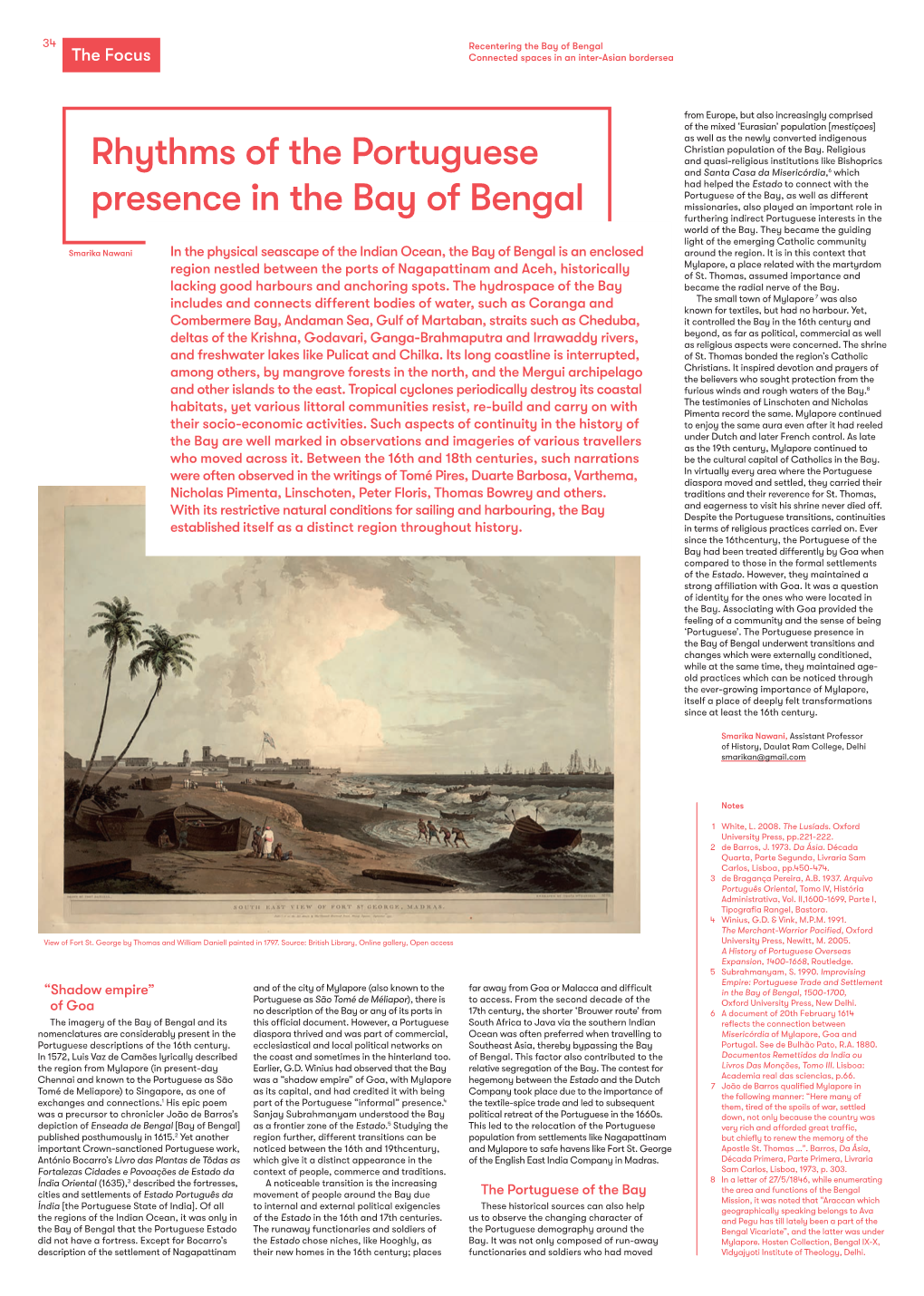 Rhythms of the Portuguese Presence in the Bay of Bengal