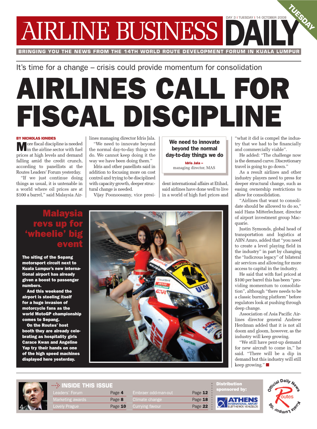 Airlines Call for Fiscal Discipline