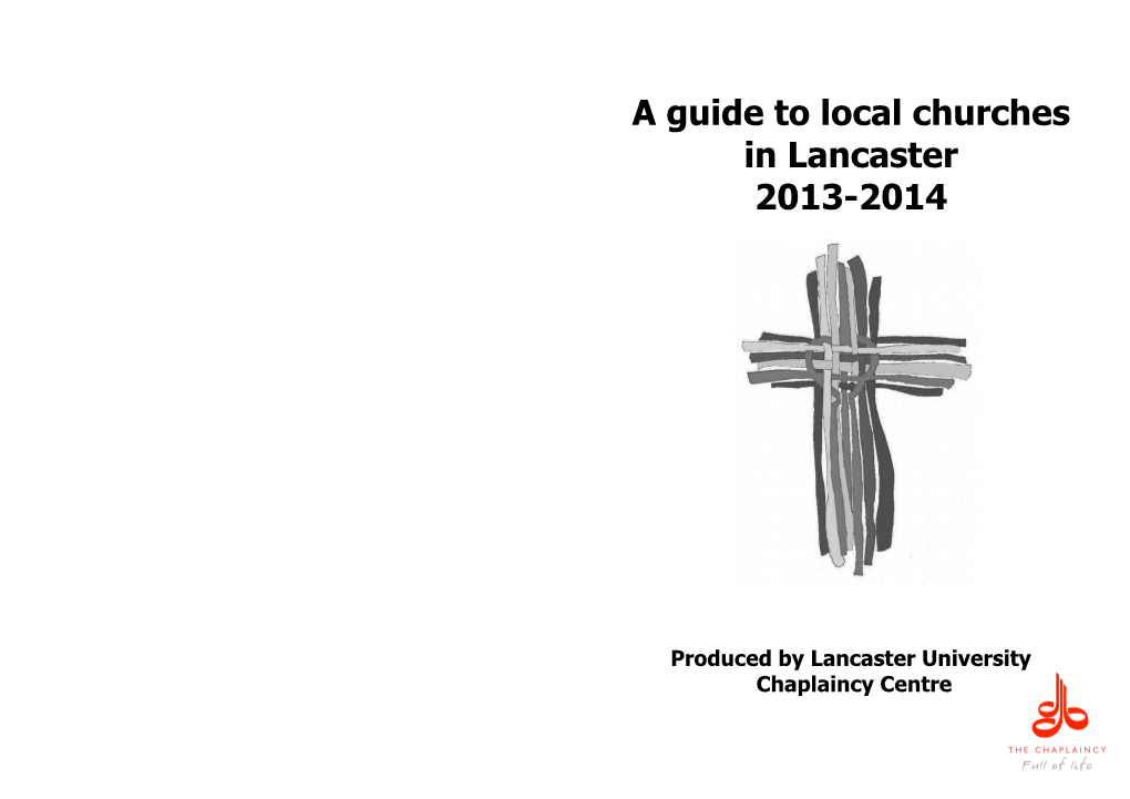 A Guide to Local Churches in Lancaster 2013-2014
