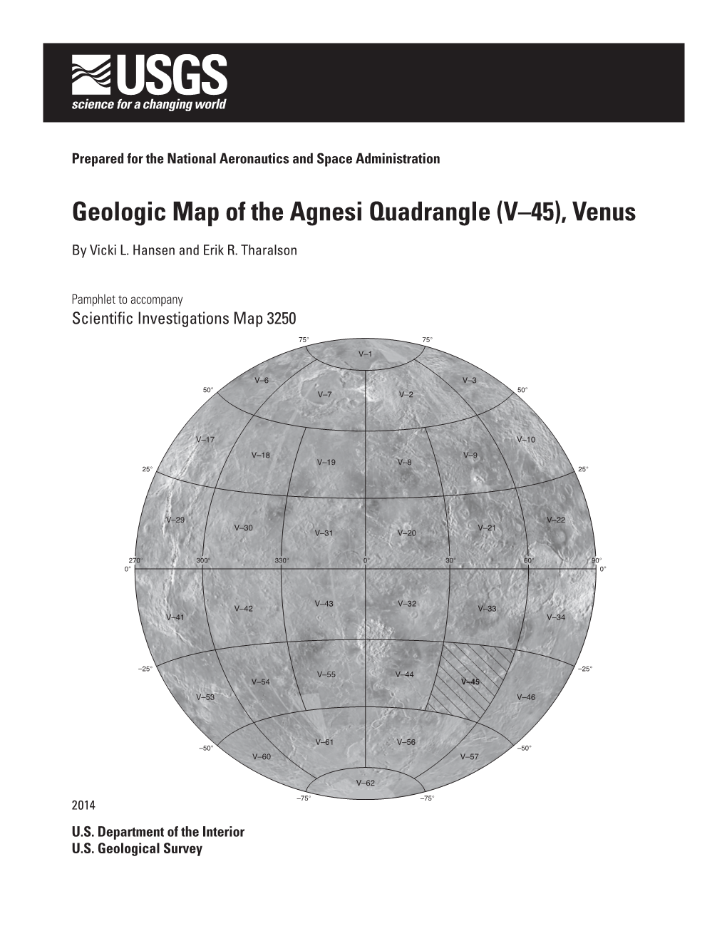 Geologic Map of the Agnesi Quadrangle (V–45), Venus