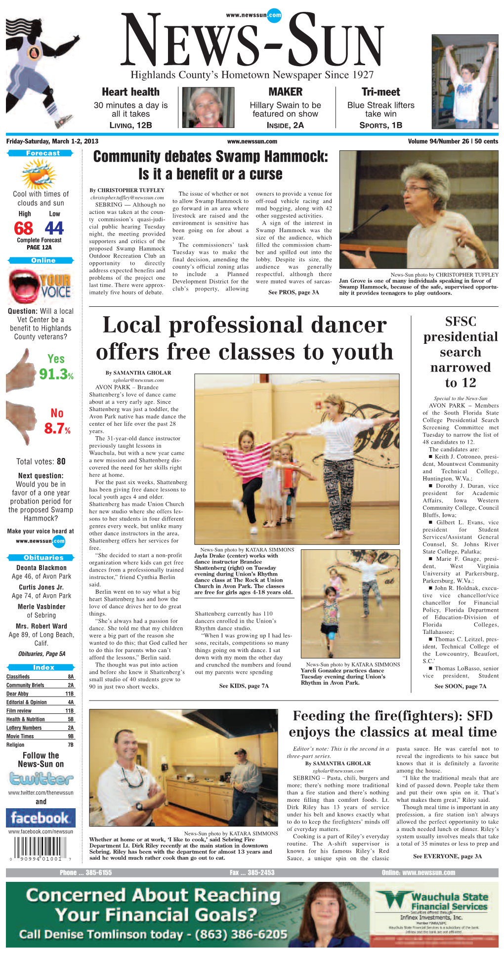 Local Professional Dancer Offers Free Classes to Youth