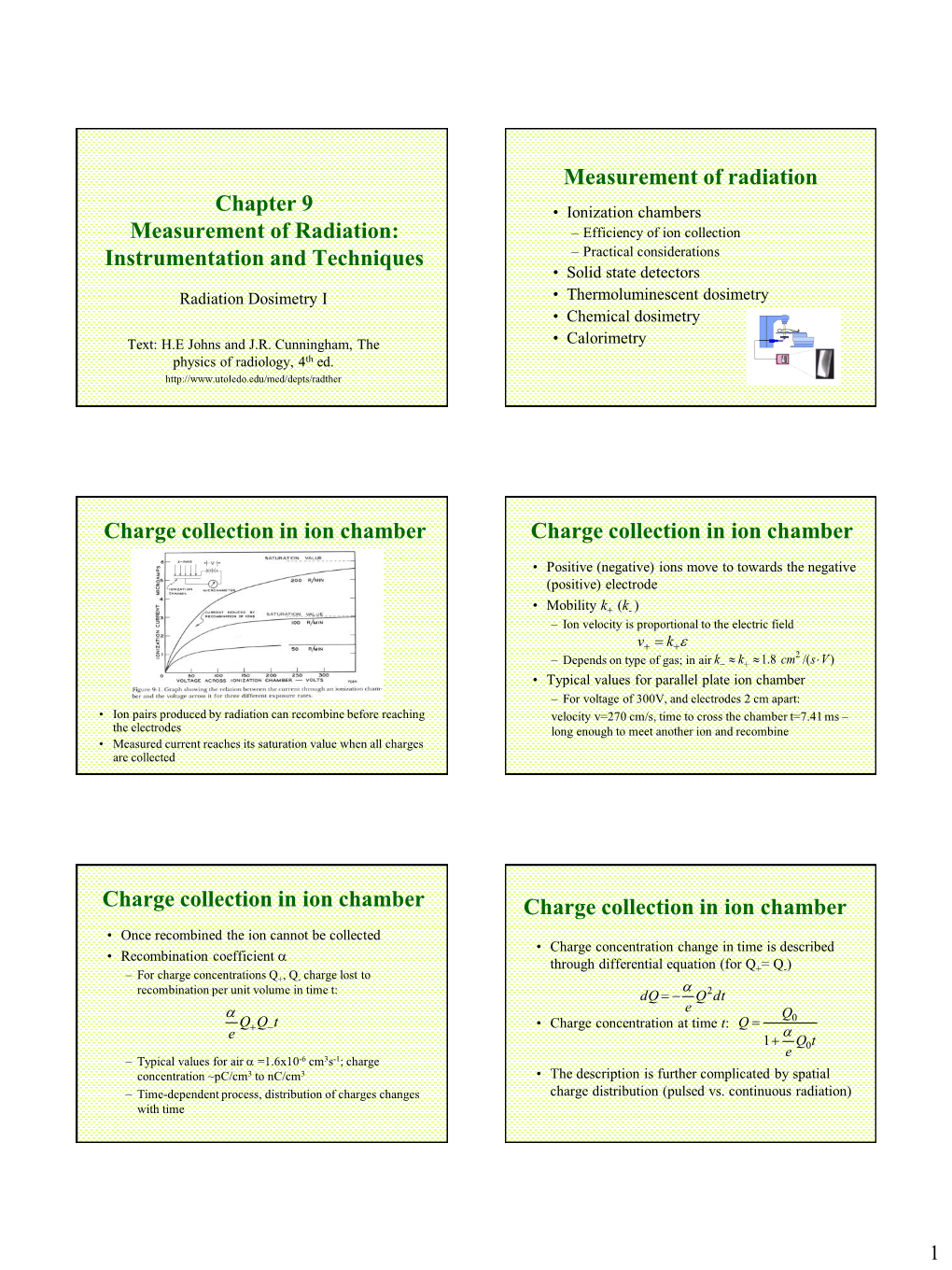 Chapter 9 Measurement of Radiation: Instrumentation and Techniques