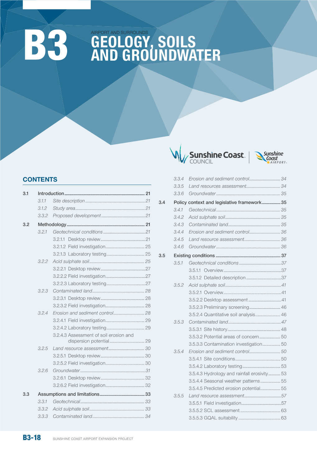 Geology, Soils and Groundwater B3