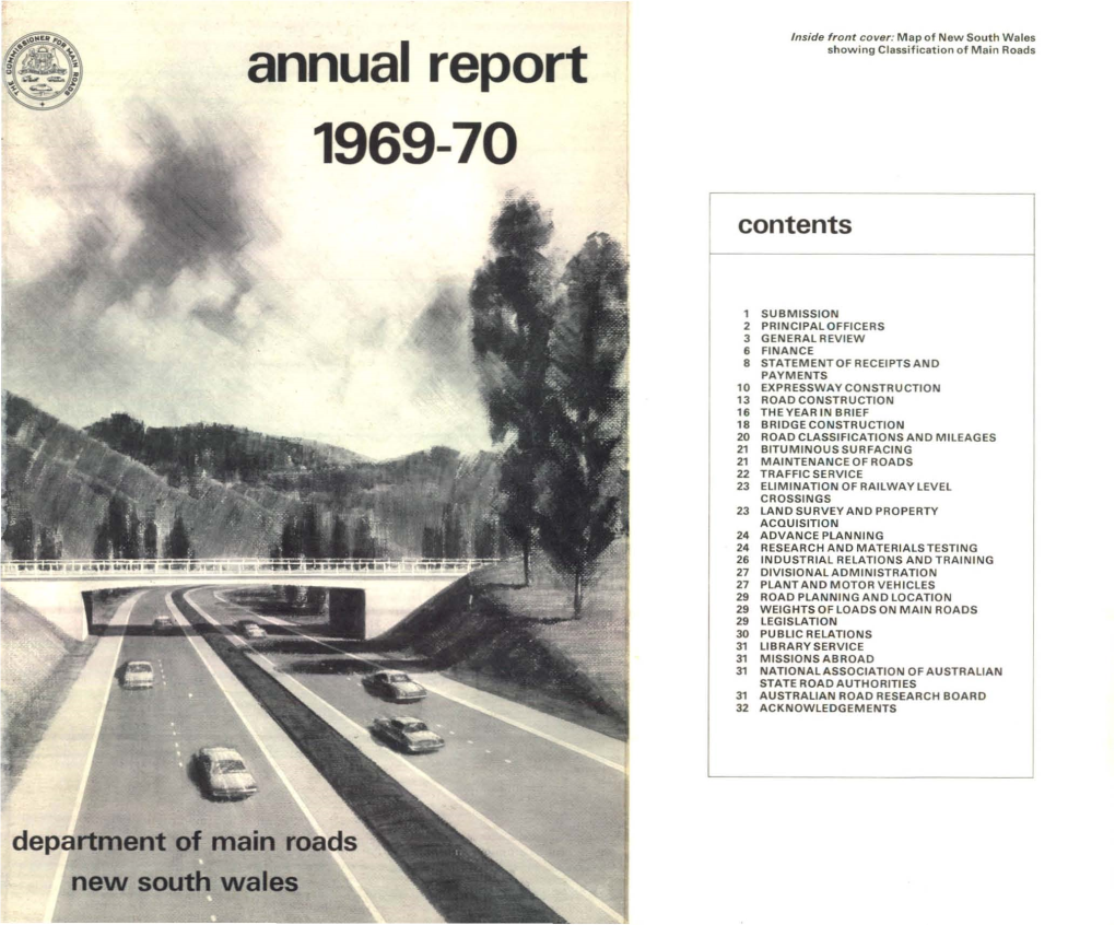 Department of Main Roads New South Wales, 1969-70