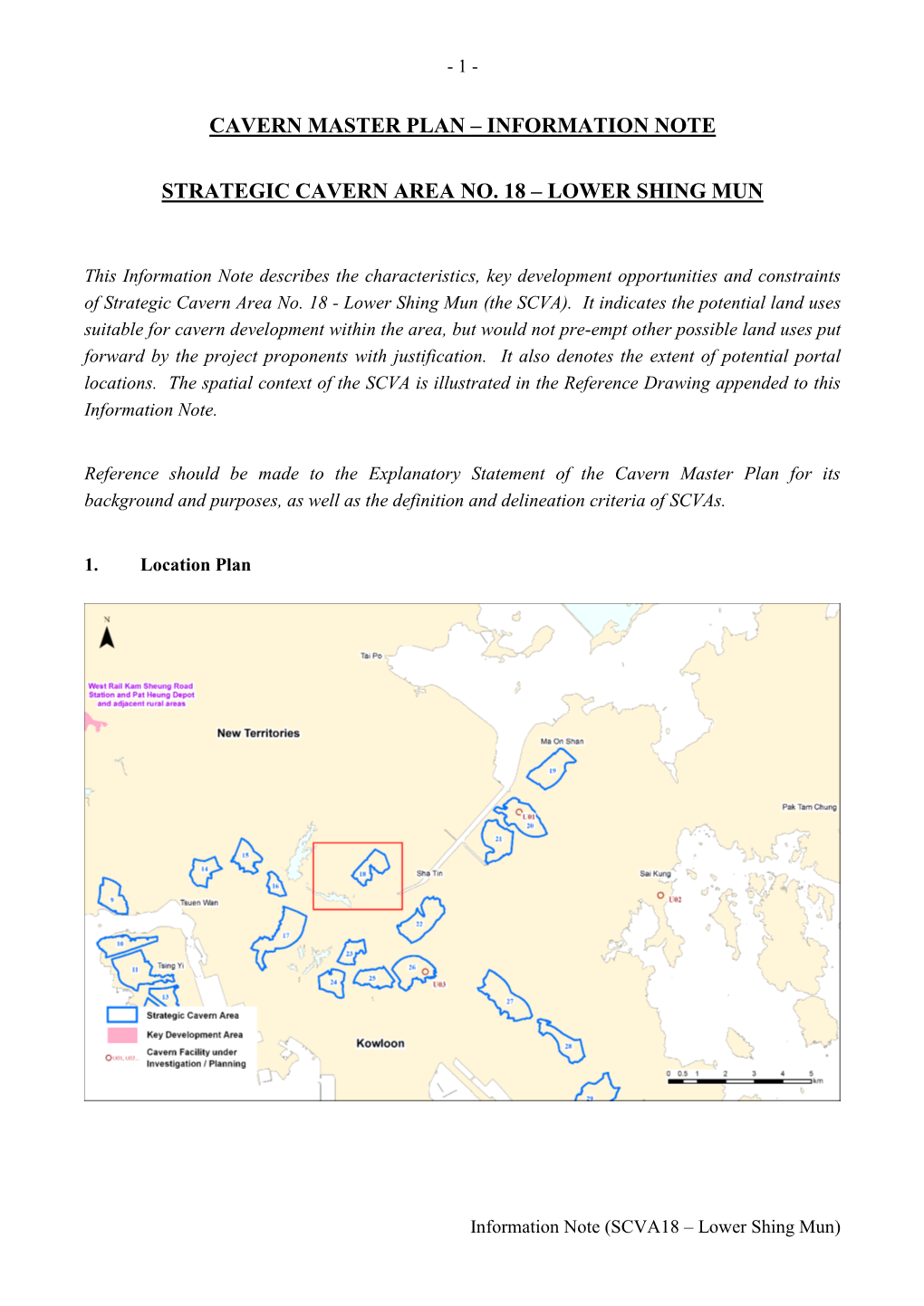 Information Note Strategic Cavern Area No. 18 – Lower Shing