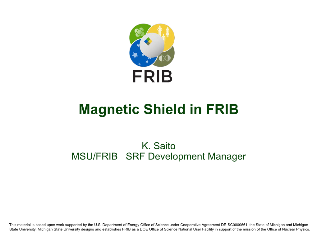 Magnetic Shield in FRIB