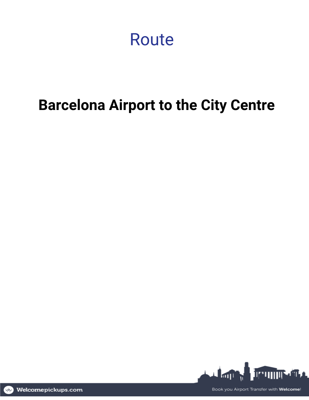 Barcelona Airport to the City Centre