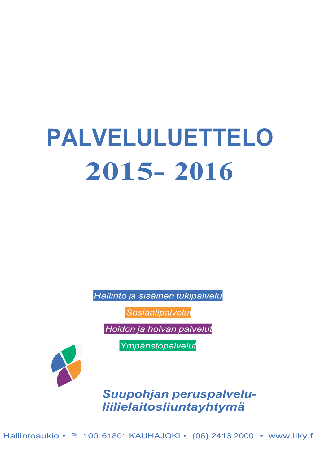 Palveluluettelo 2015- 2016