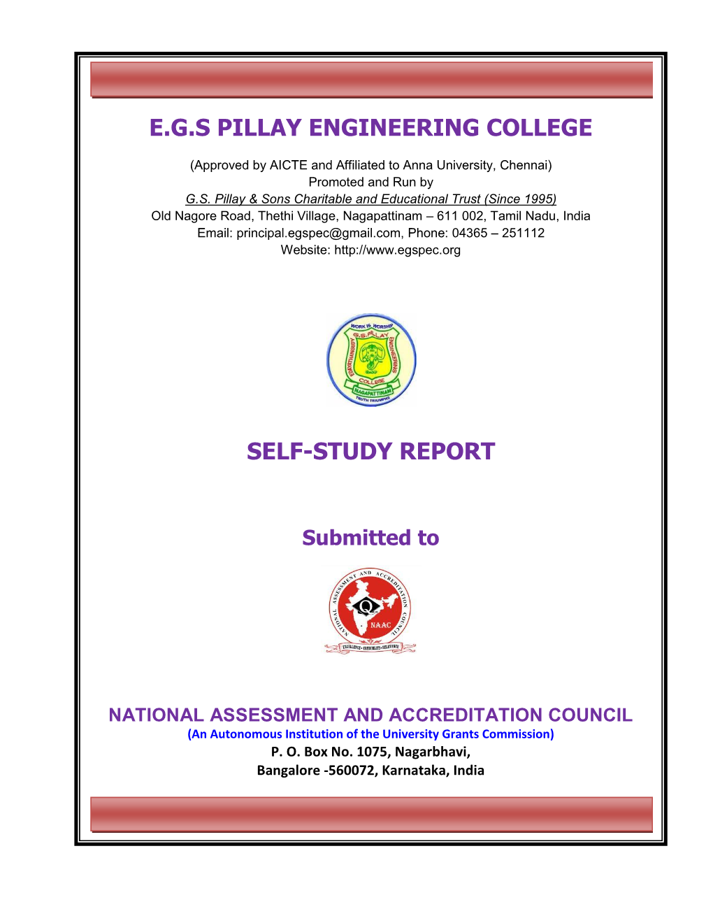 EGSPEC NAAC SSR.Pdf