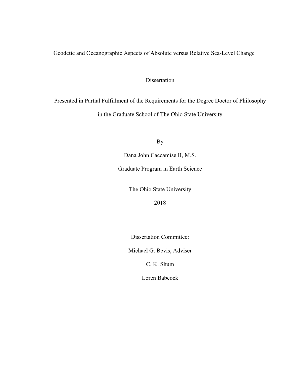 Geodetic and Oceanographic Aspects of Absolute Versus Relative Sea-Level Change