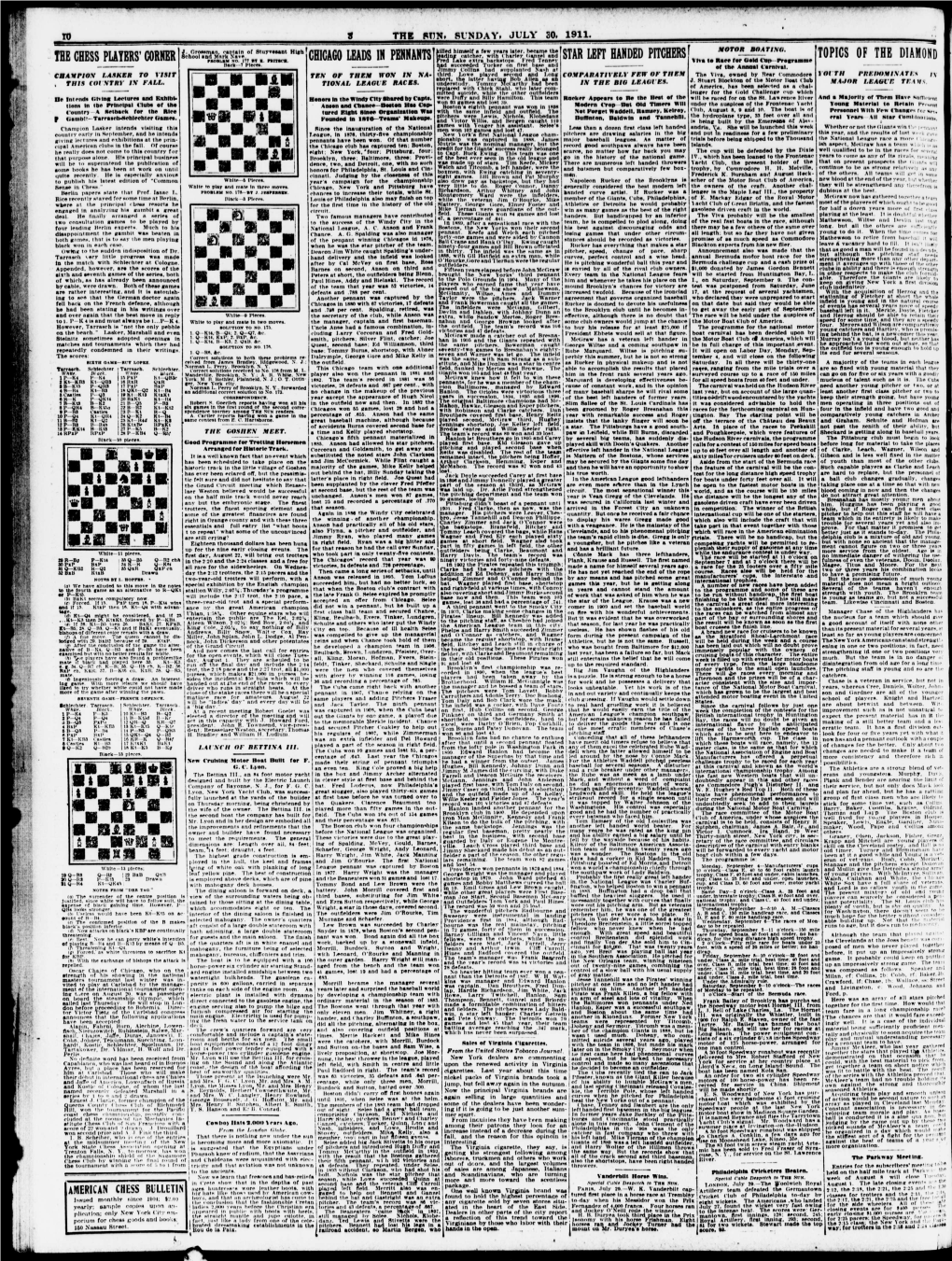 Nil Htcomb, a Left Bander, Were the and Batsmen but Comparatively Few Box- - Trophy, by Commodore IT