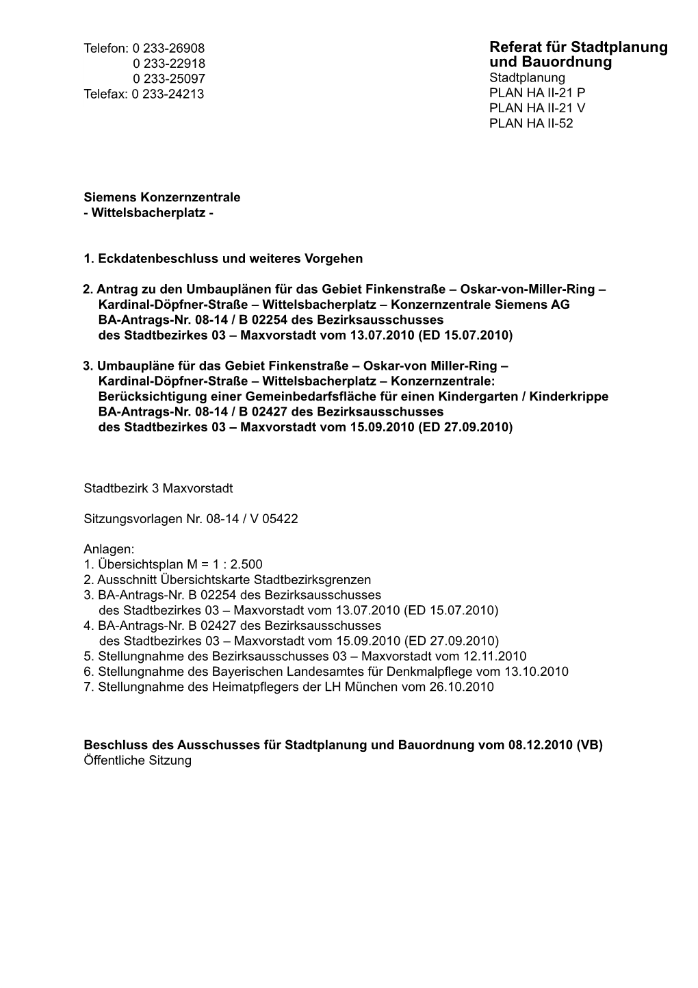 Referat Für Stadtplanung Und Bauordnung