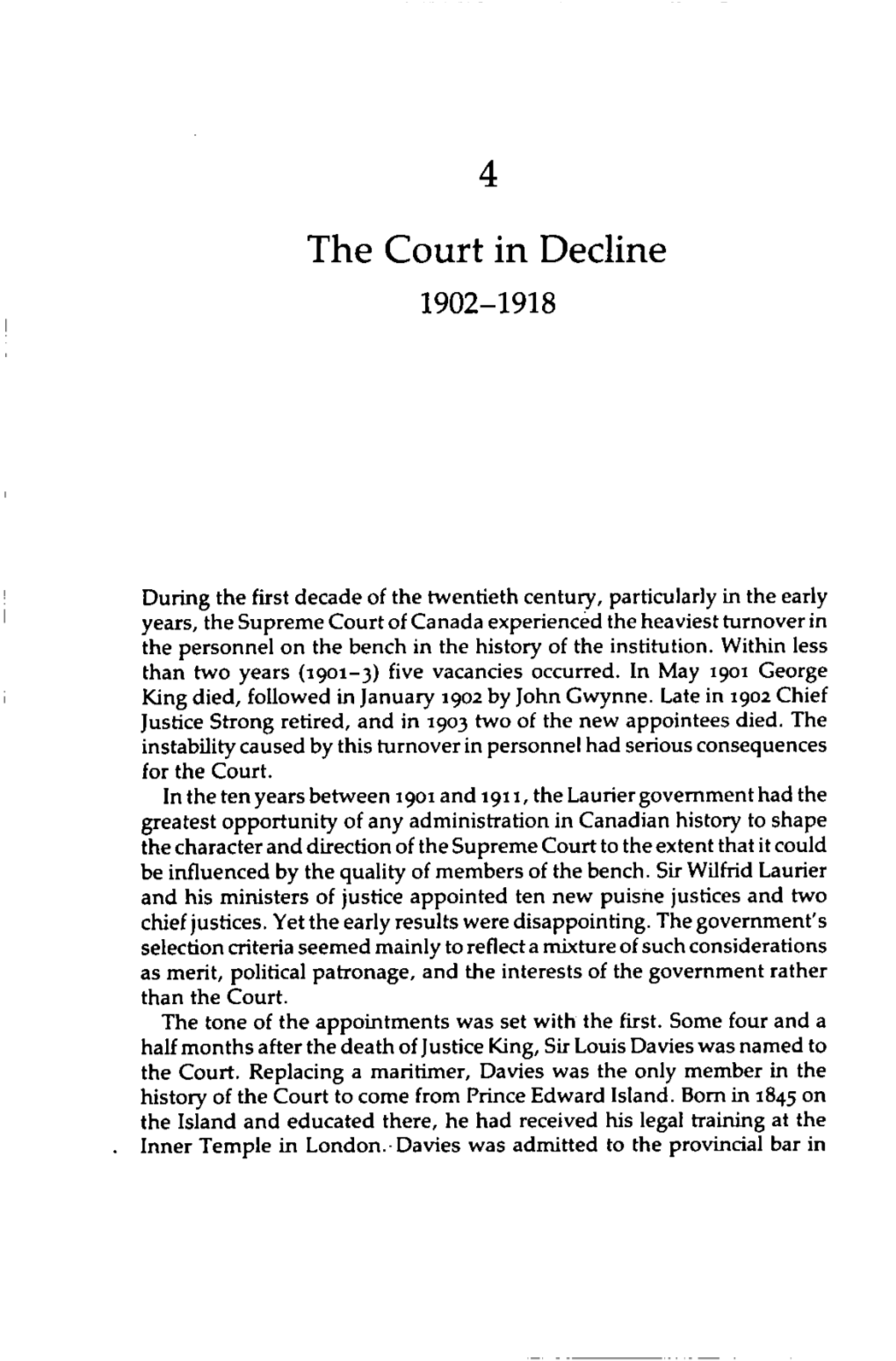 The Court in Decline 1902-1918