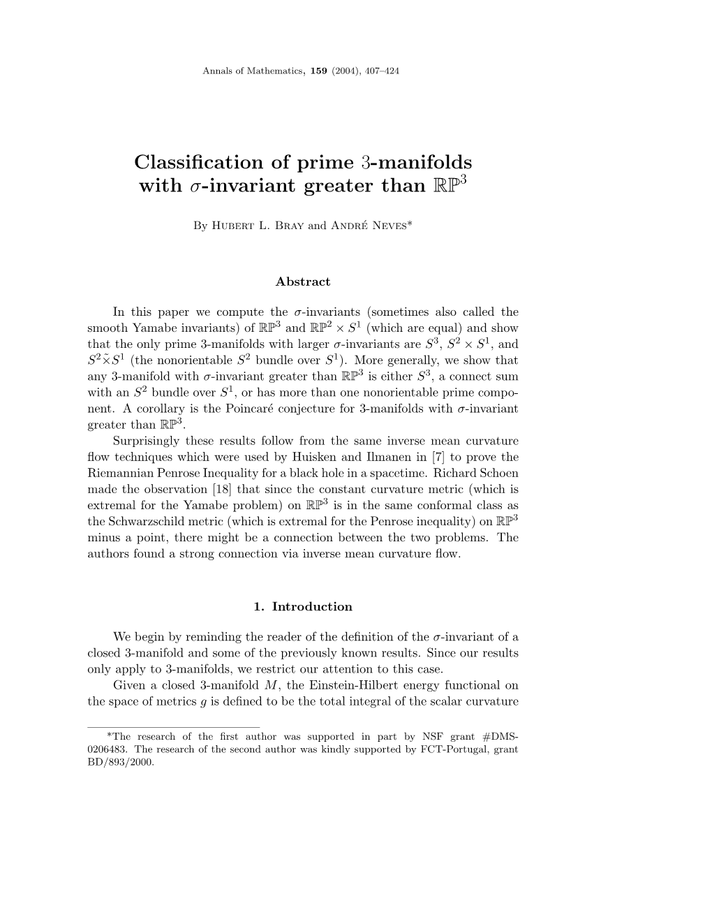 Classification of Prime 3-Manifolds with Σ-Invariant Greater Than