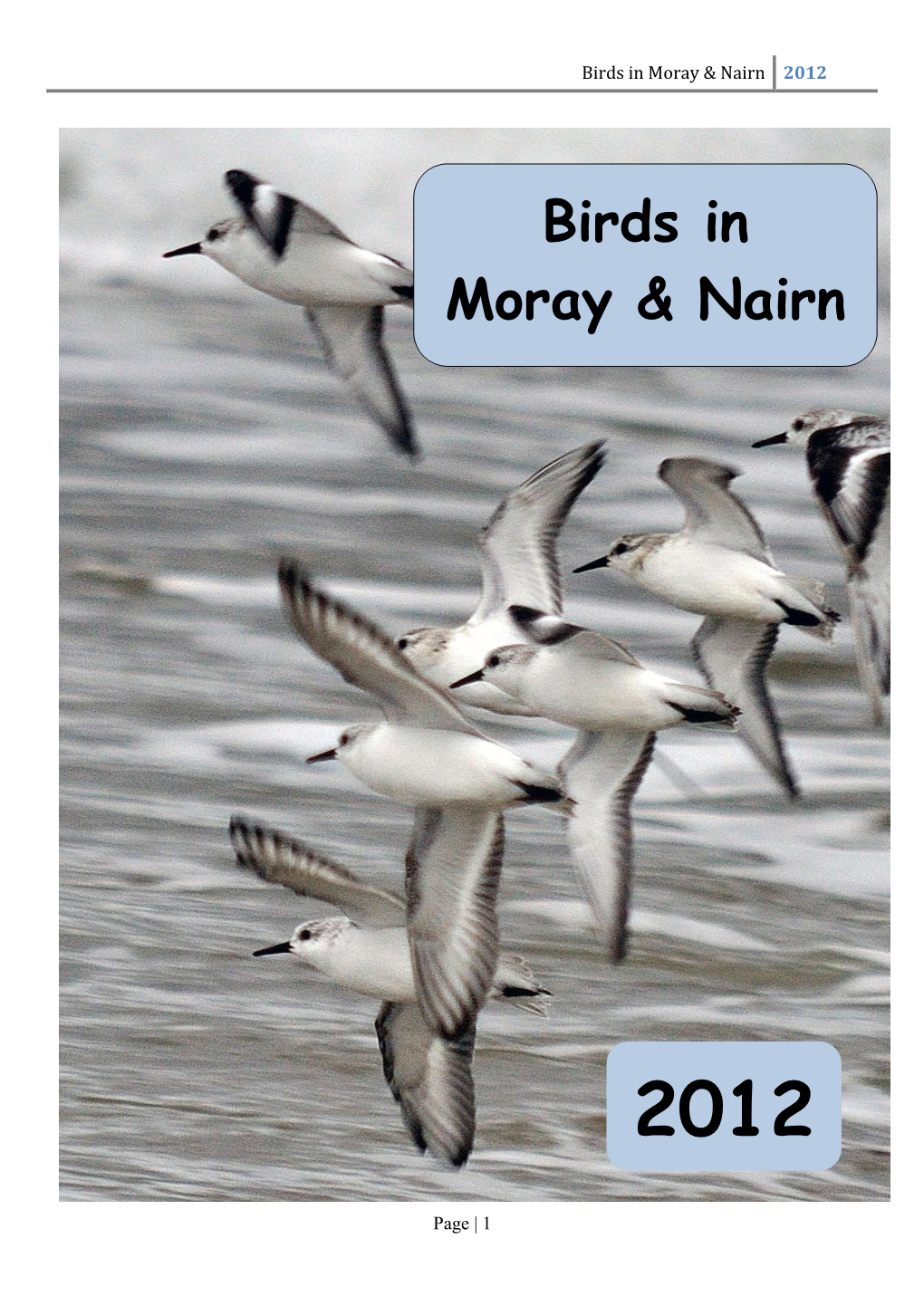 Birds in Moray & Nairn 2012