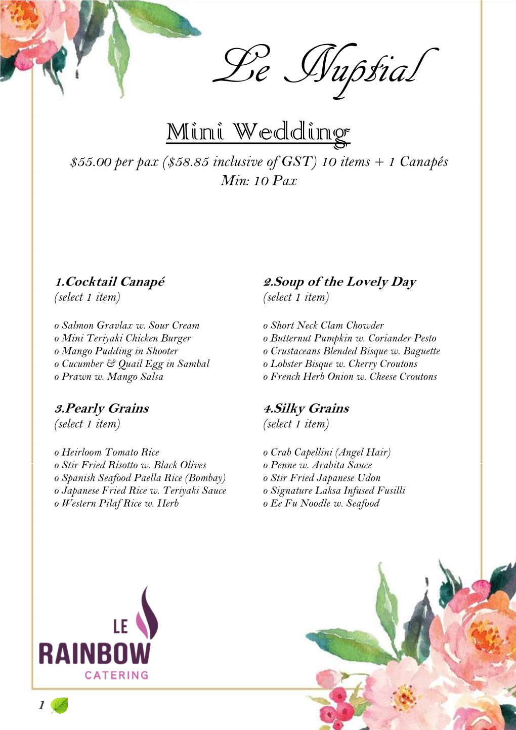 Le Nuptial Package