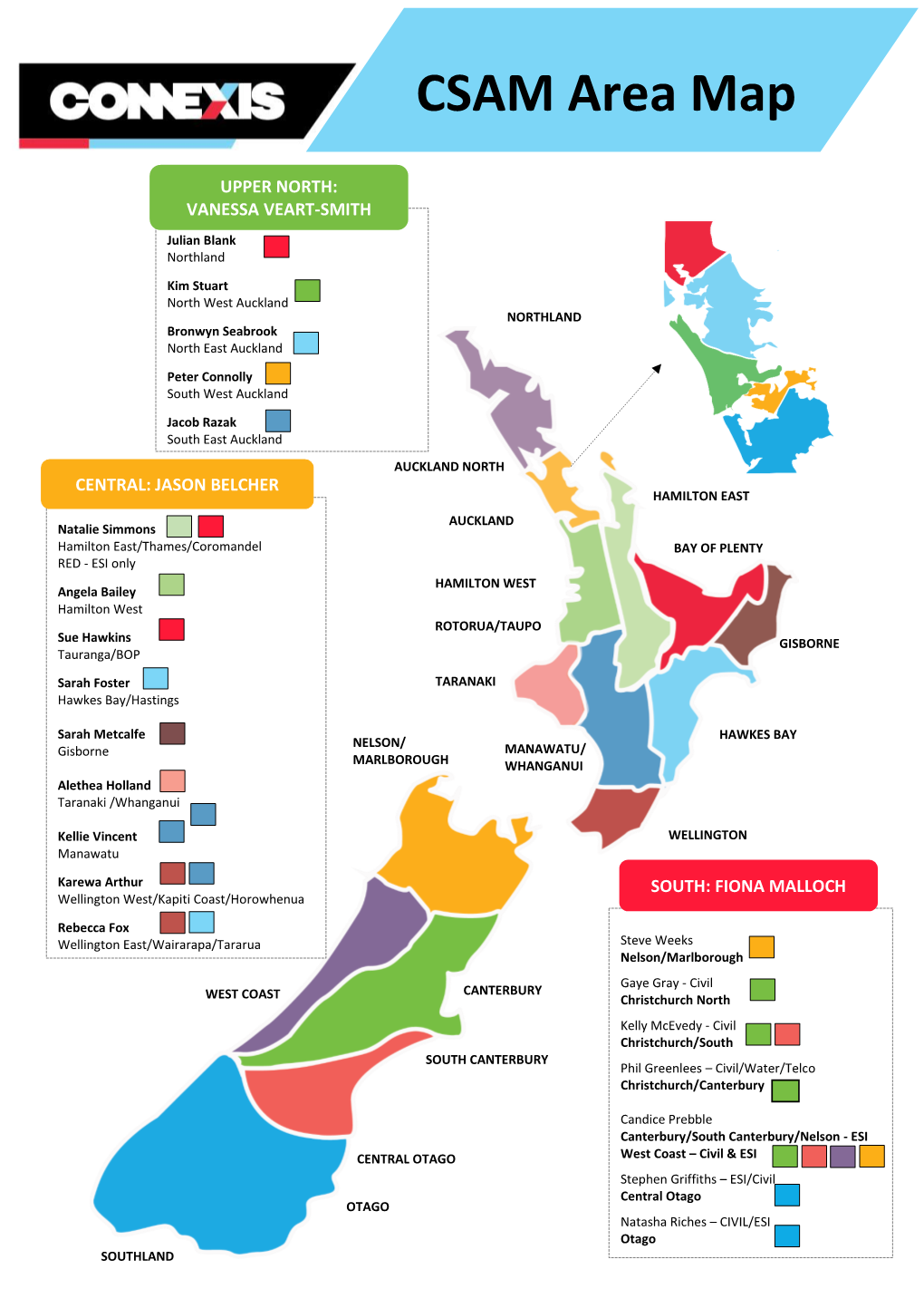 CSAM Area Map