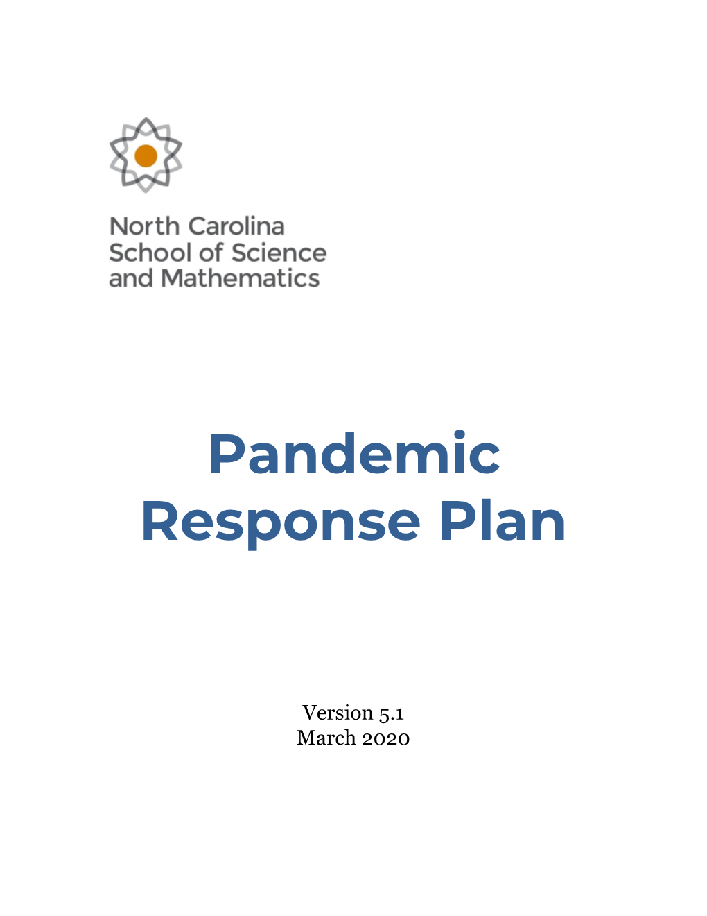 Pandemic Response Plan