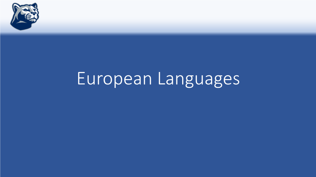 European Languages Do Now