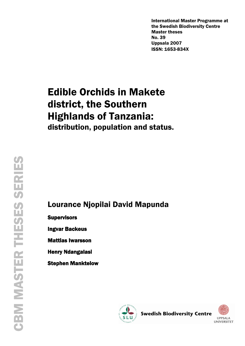 Lourance Njopilai David Mapunda Thesis