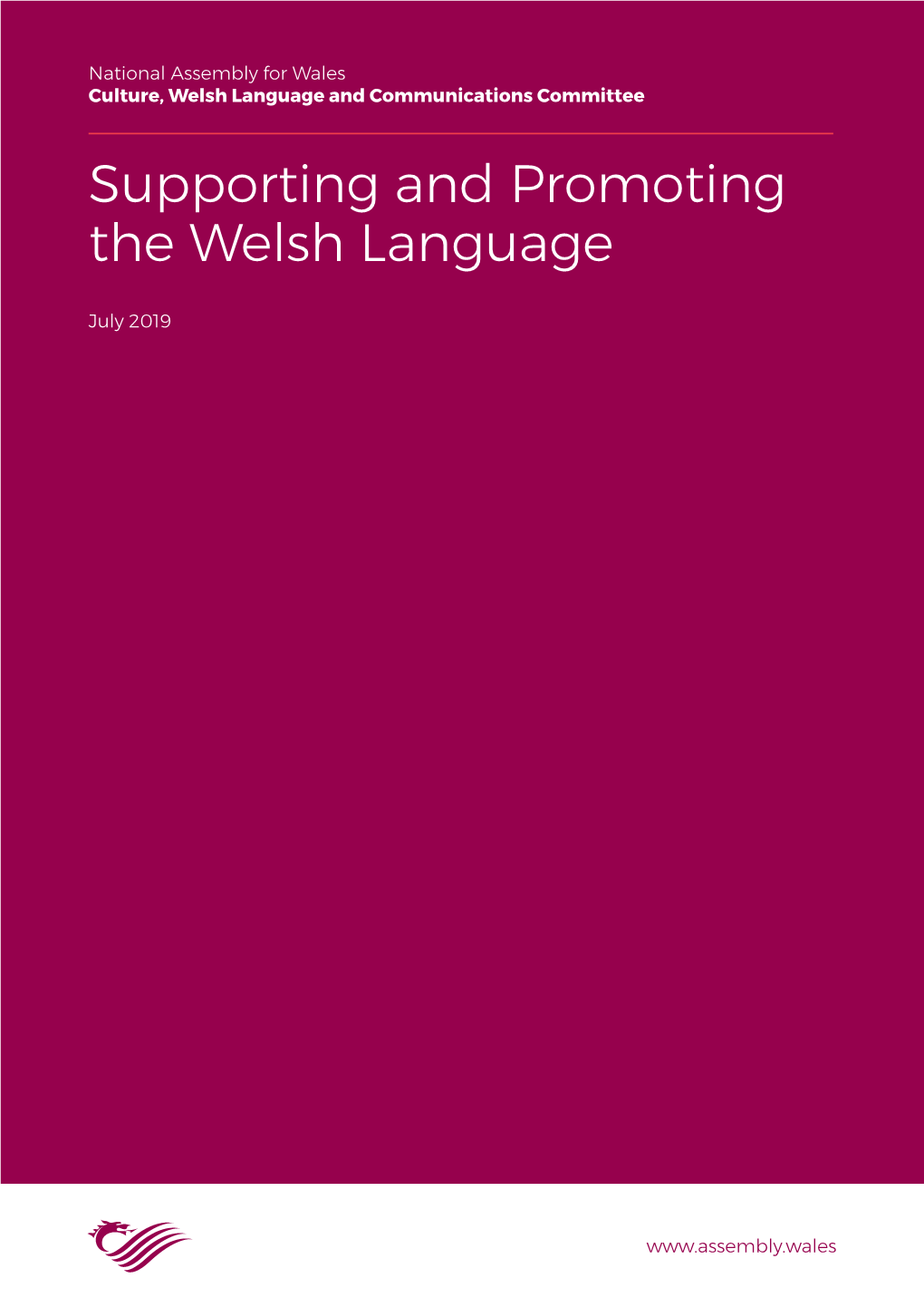 Supporting and Promoting the Welsh Language