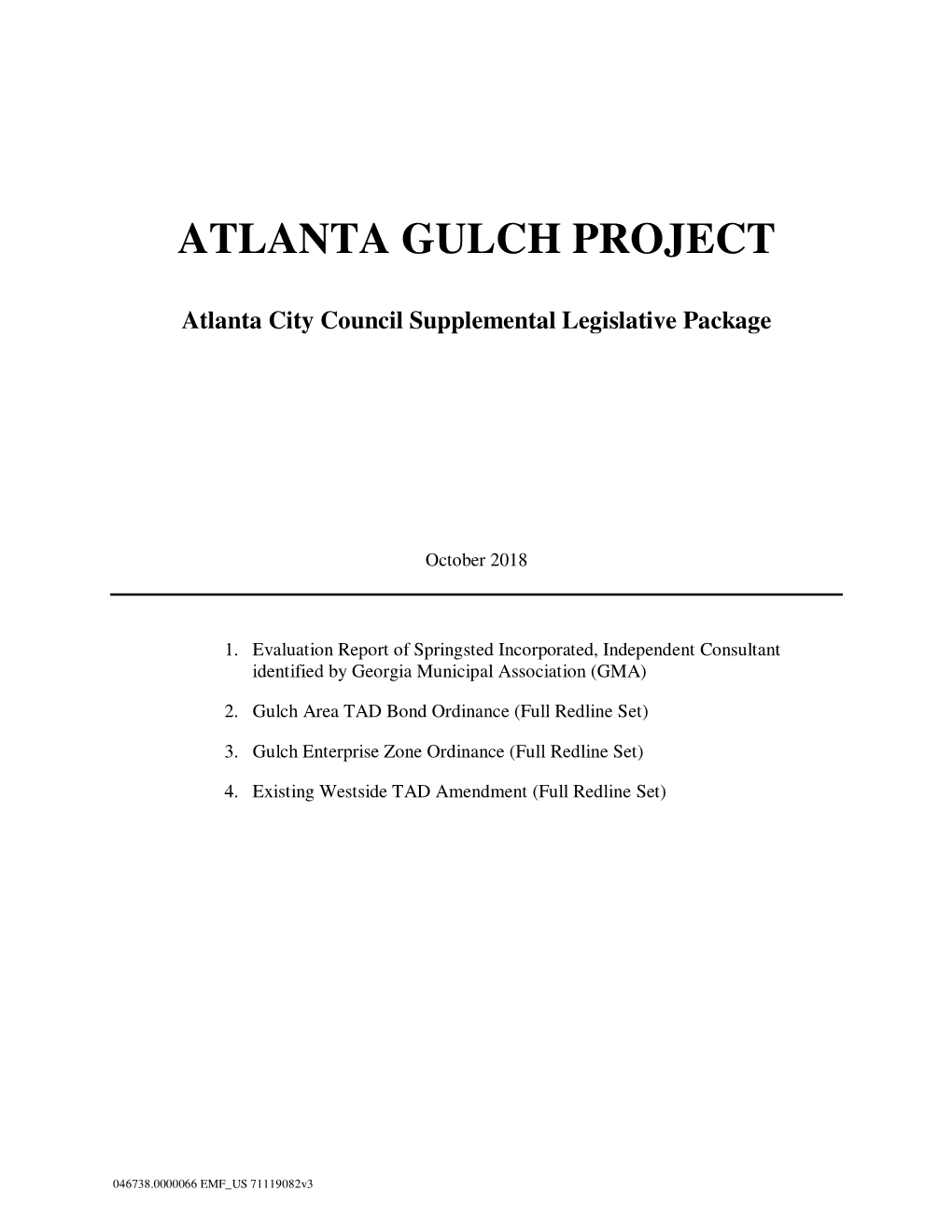 Atlanta Gulch Project