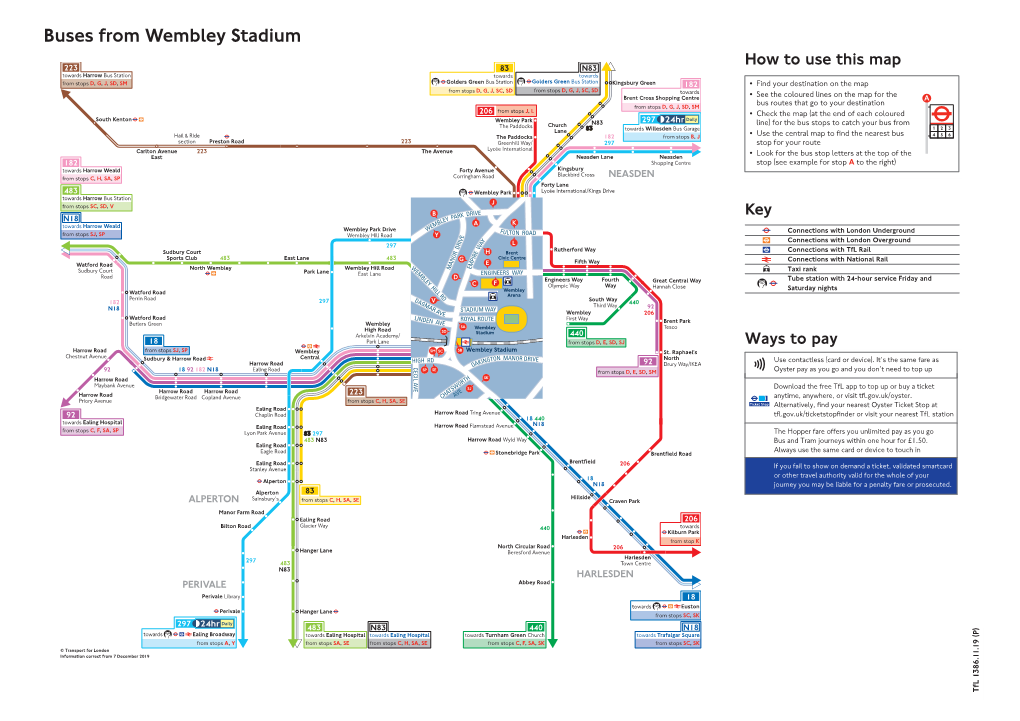 Buses from Wembley Stadium