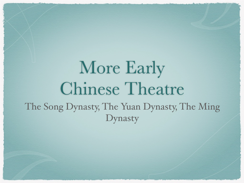 The Song Dynasty