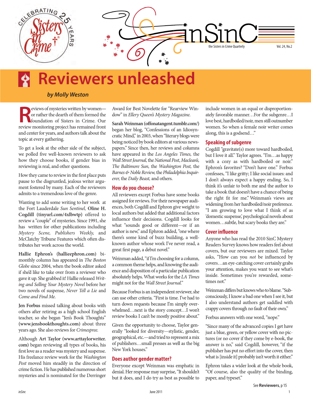 Reviewers Unleashed by Molly Weston