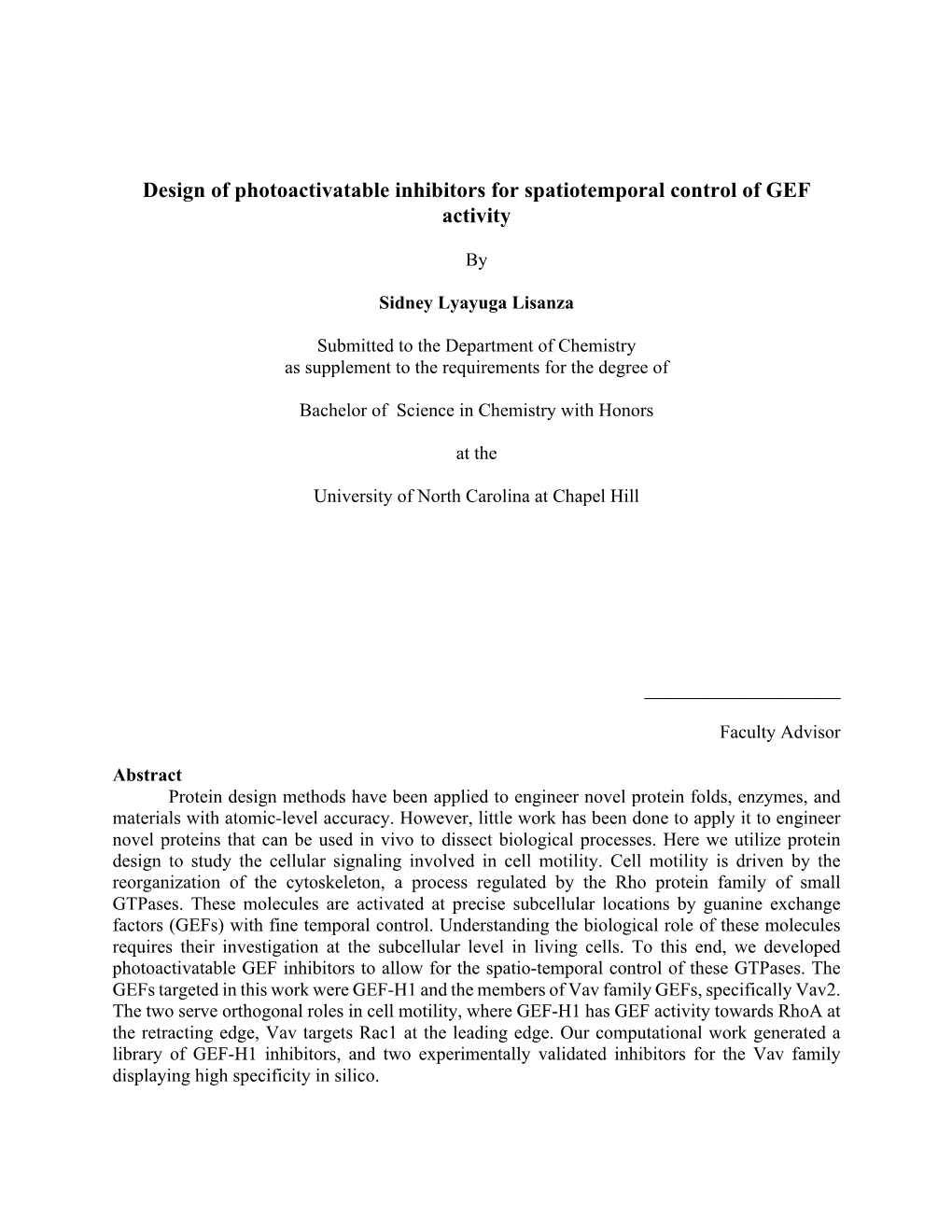 Design of Photoactivatable Inhibitors for Spatiotemporal Control of GEF Activity