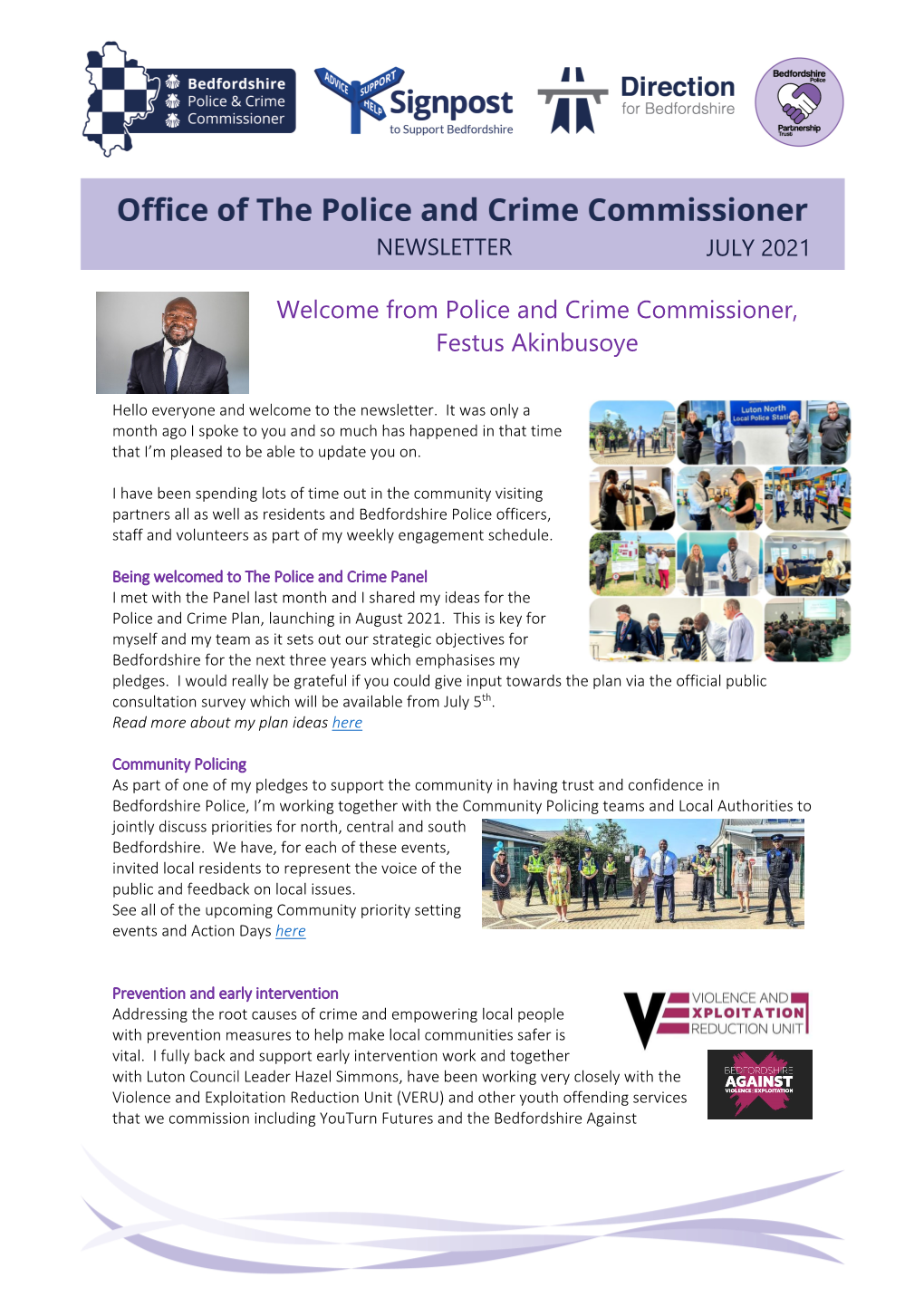 July 2021 OPCC Newsletter External