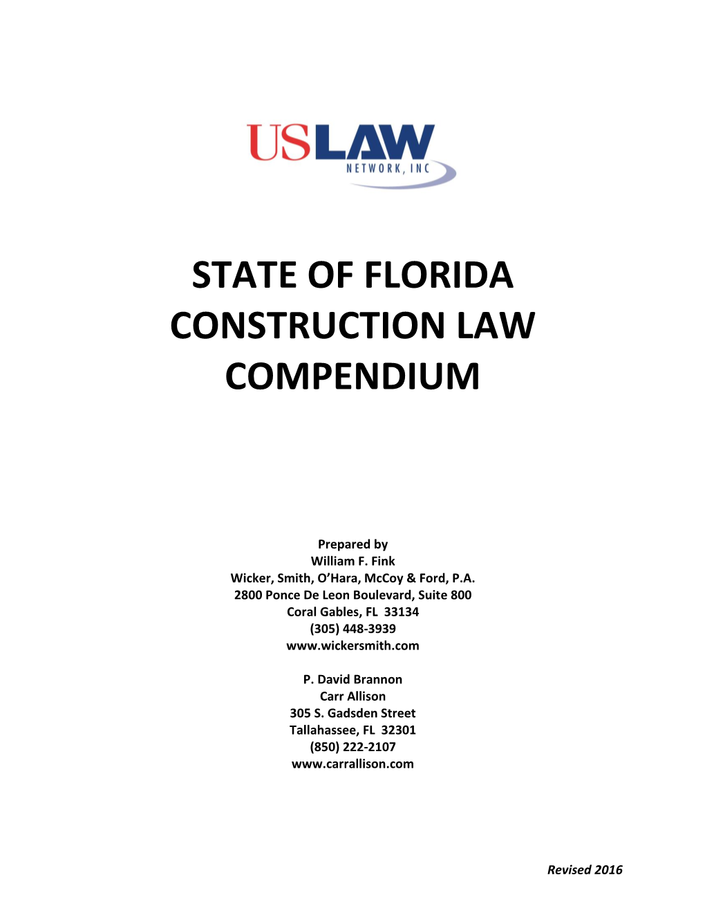 State of Florida Construction Law Compendium