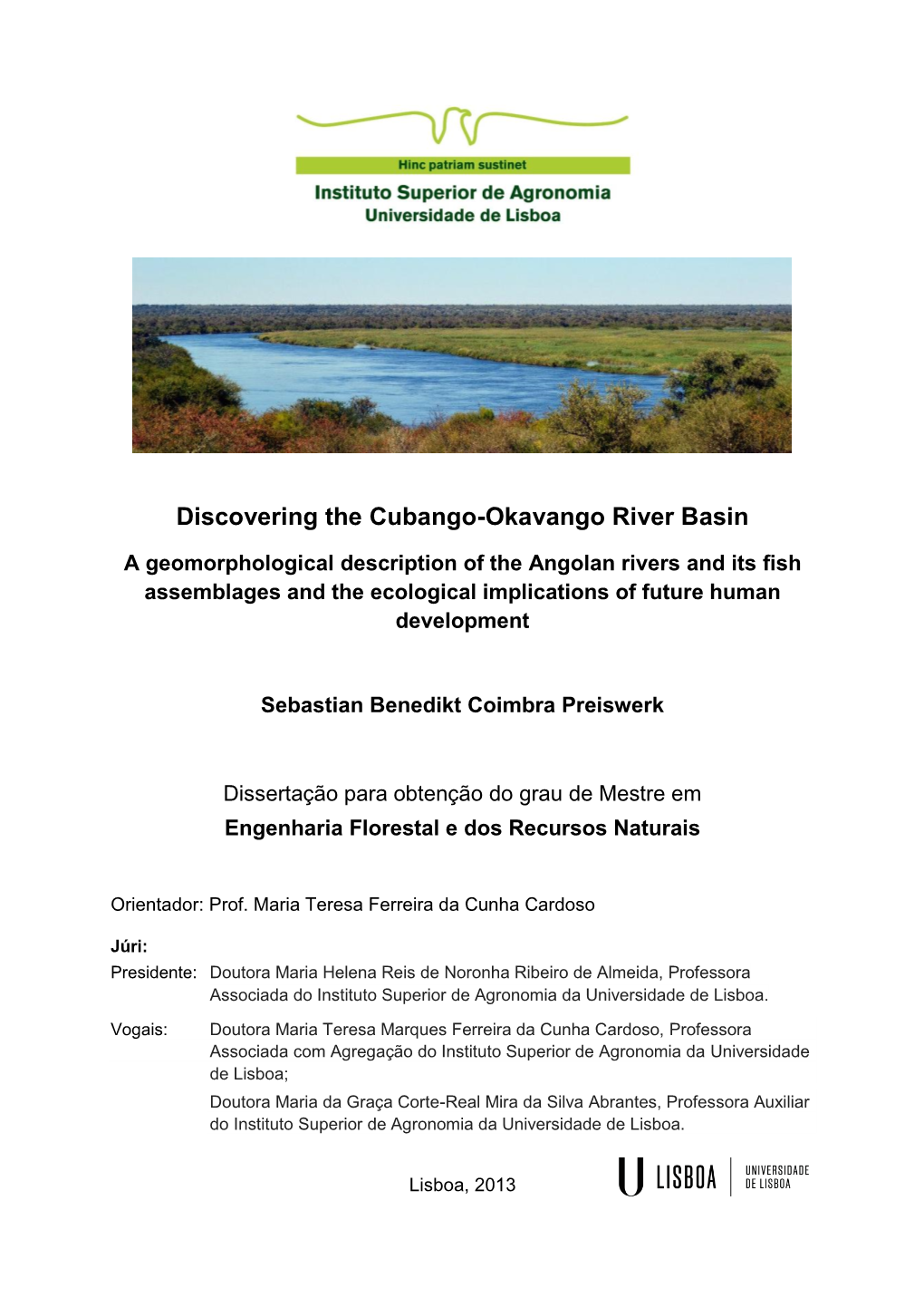 Discovering the Cubango-Okavango River Basin