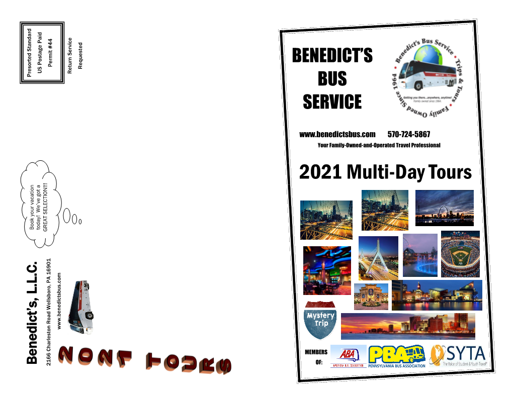 2021 Multi-Day Tours