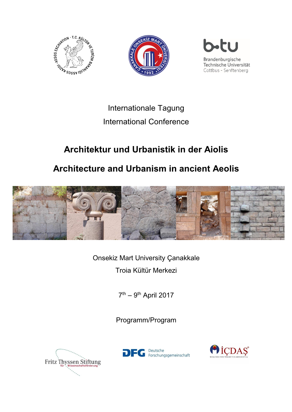 Architektur Und Urbanistik in Der Aiolis Architecture and Urbanism In