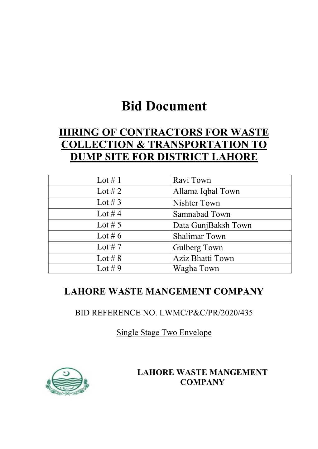 Bid Document