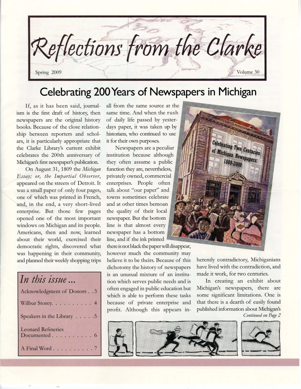 Reflections from the Clarke, Spring 2009, Volume 30