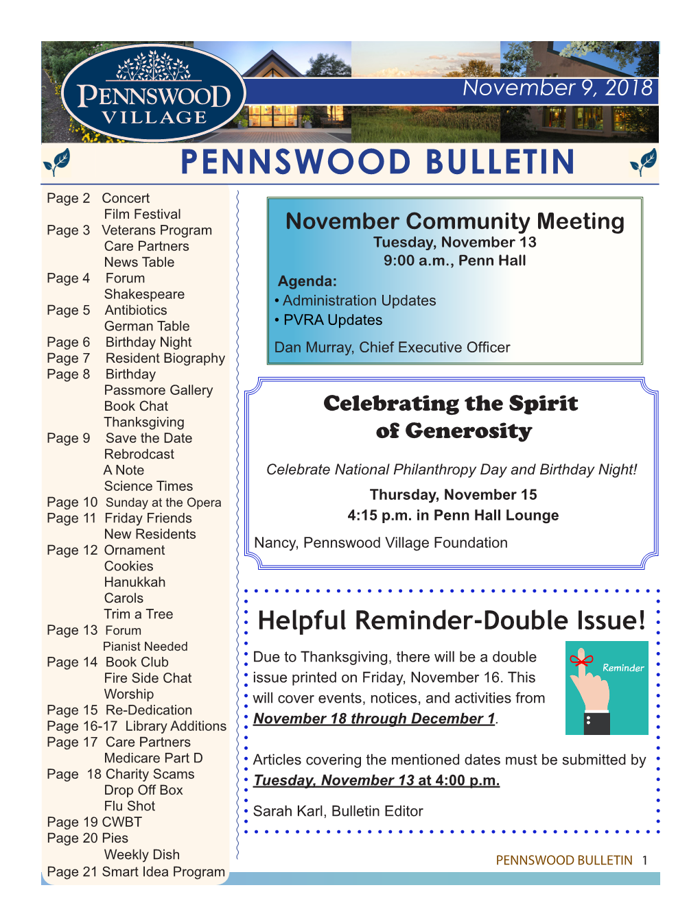 Pennswood Bulletin