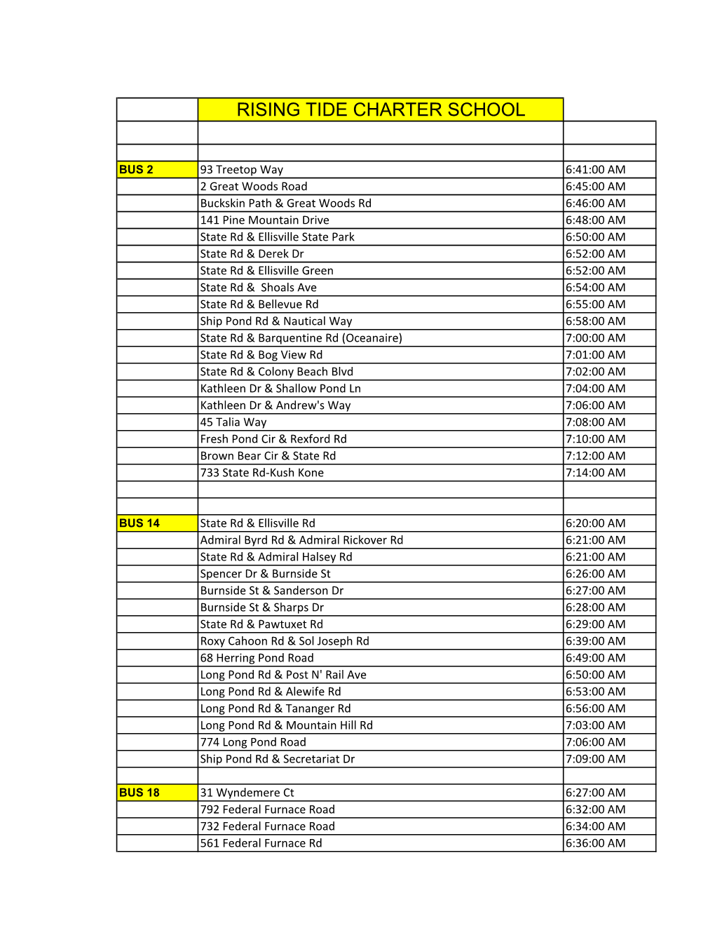 Plymouth Bus Routes 2021-2022