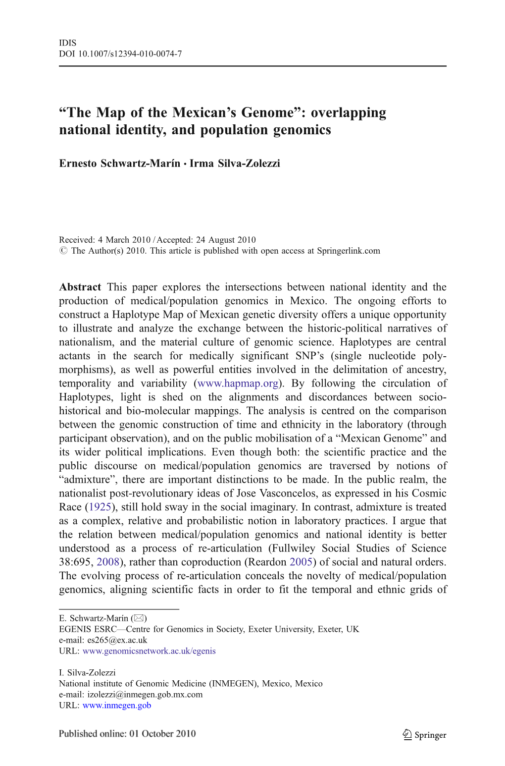 Overlapping National Identity, and Population Genomics