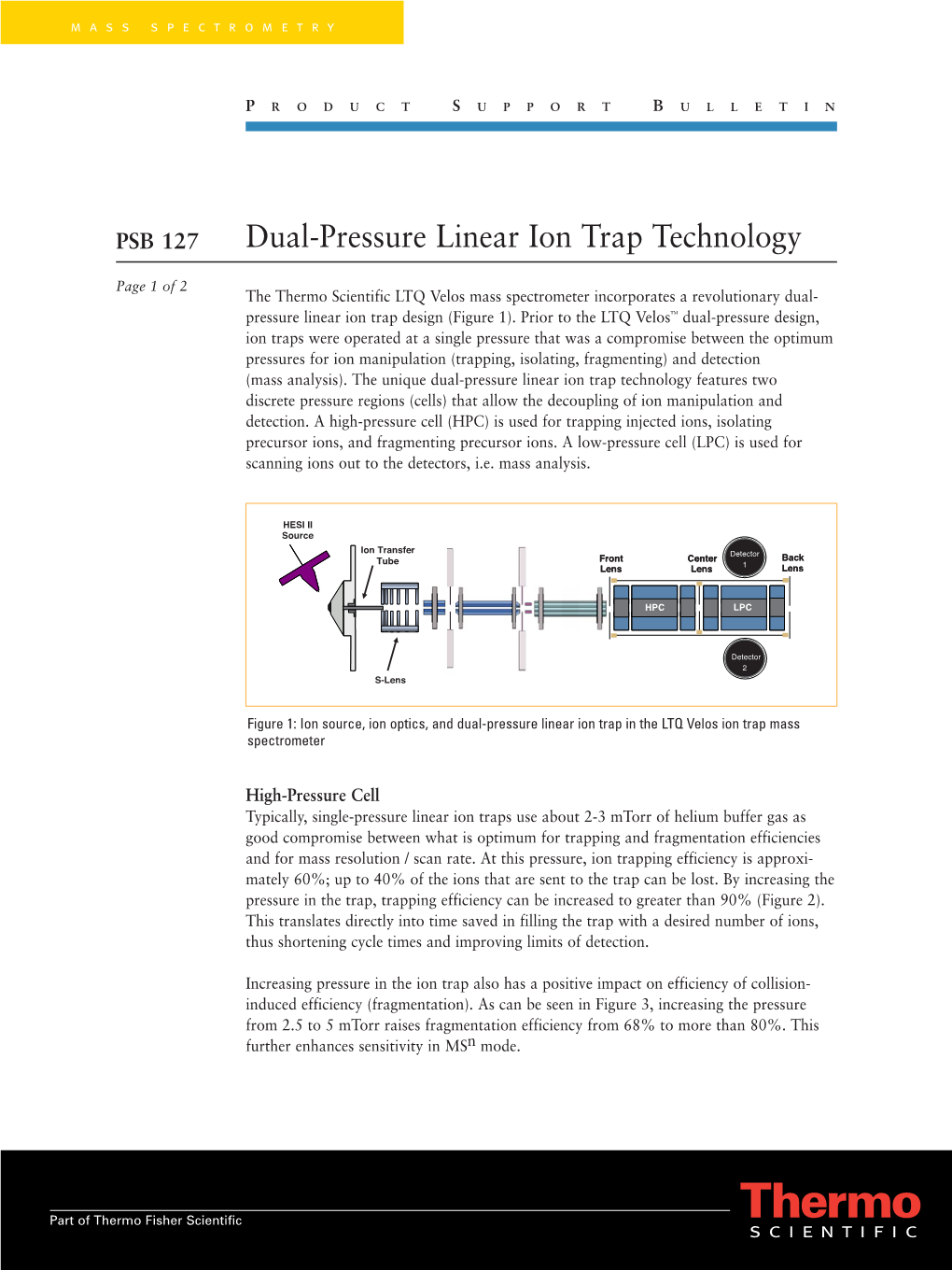 Dual-Pressure Linear Ion Trap Technology