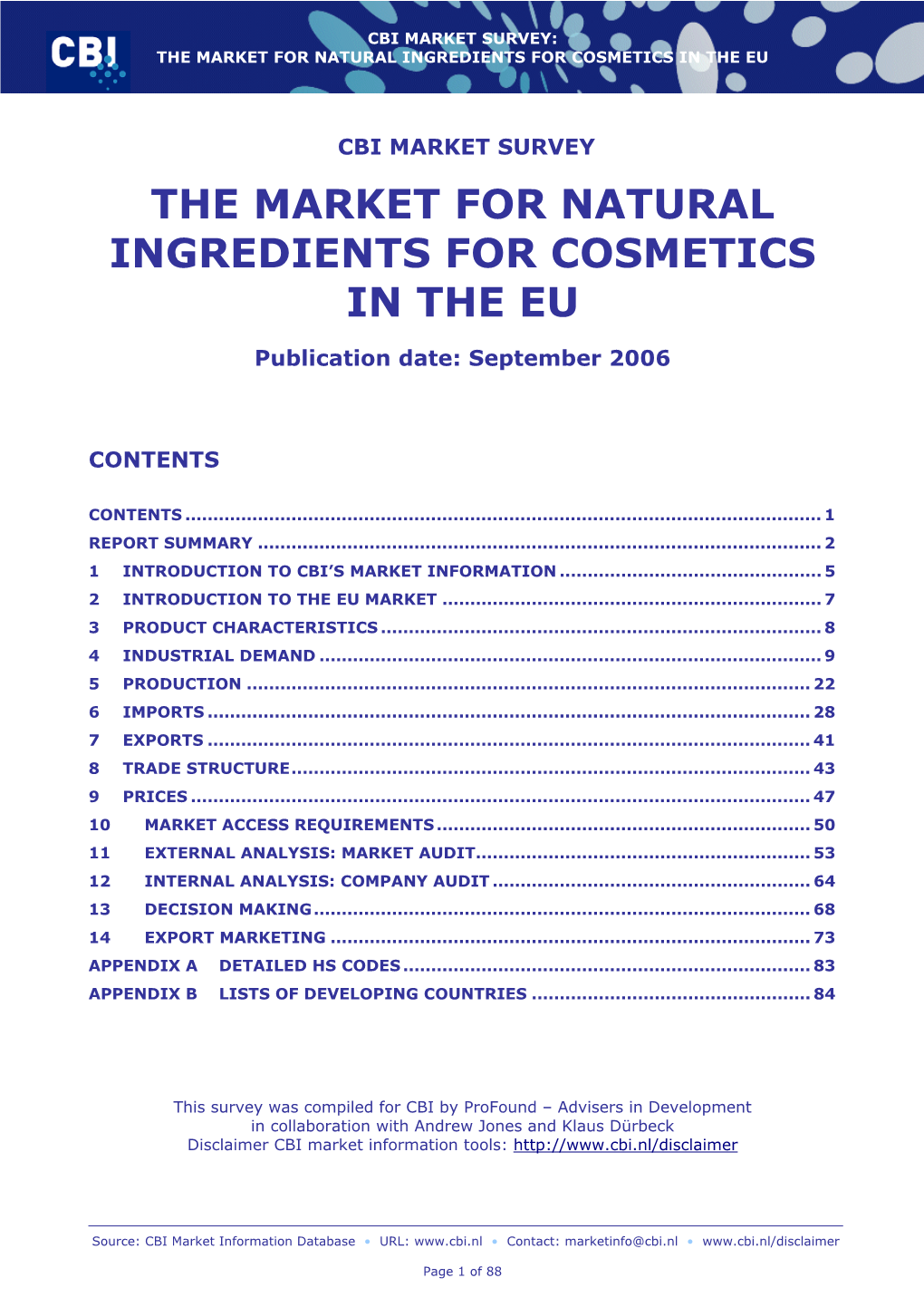 MS Natural Ingredients for Cosmetics