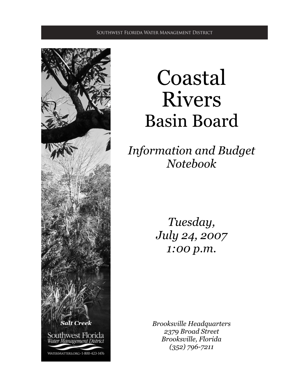 Coastal Rivers Basin Board Information Notebook