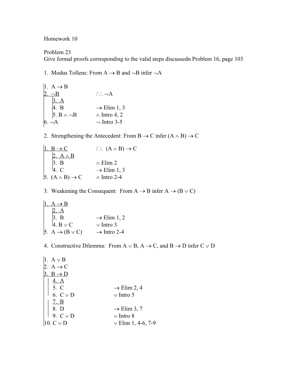 Solutions to Homework #9, Problems 23-29